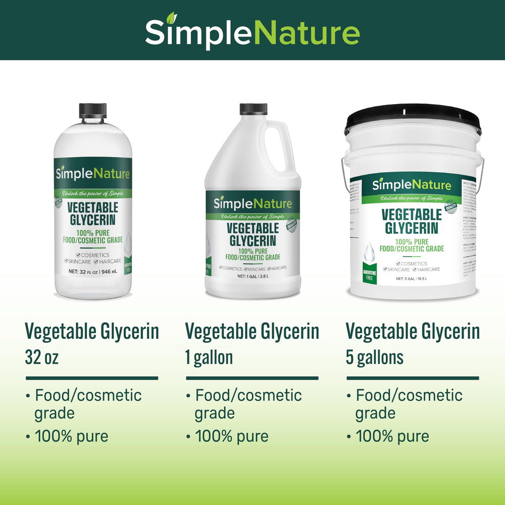 SimpleNature Vegetable Glycerin floral-preservation emphasizes gentle preservation of blooms with a natural humectant.