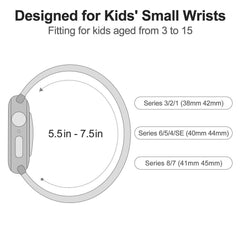 SimpleThings Apple Watch band hook-and-loop close-up for quick kid-friendly fastening