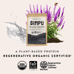 SIMPLi organic black beans vitamin C source highlights essential nutrient benefits for daily meals.