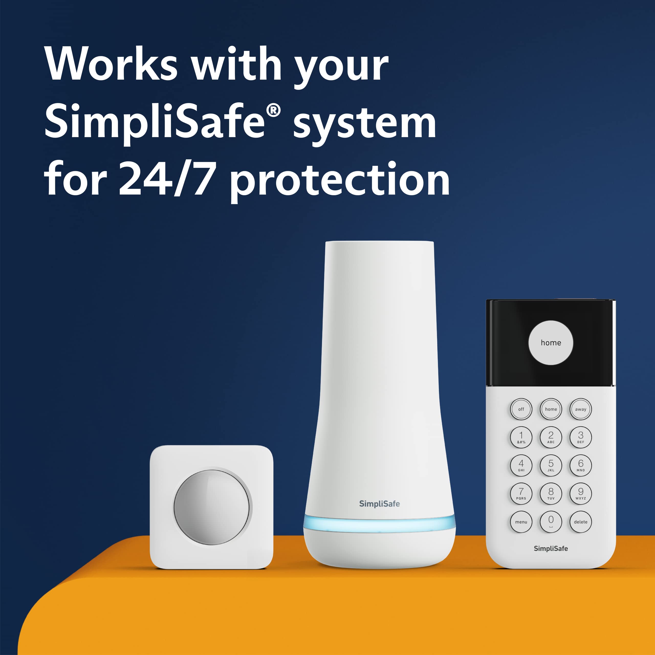 SimpliSafe mobile notifications show status and checks.