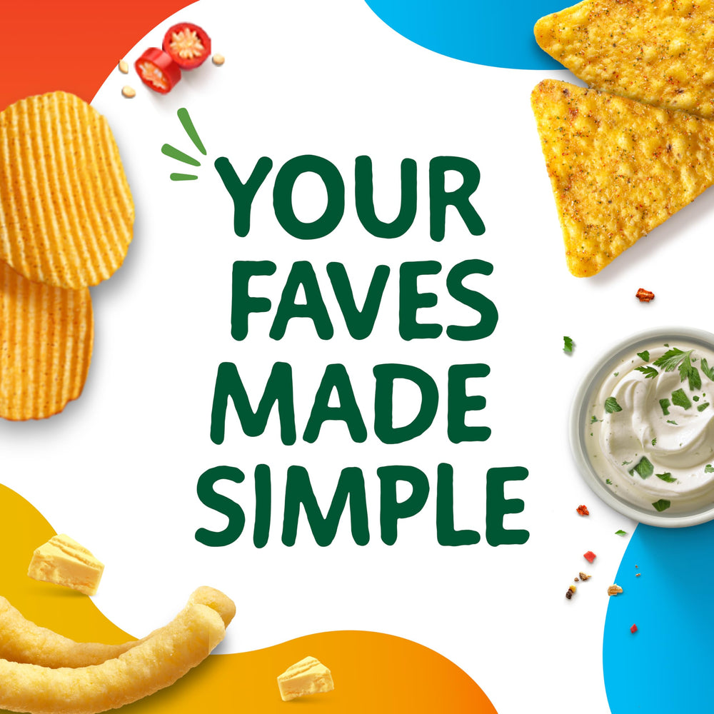 Simply Cheetos Crunchy White Cheddar shareable snack pack.