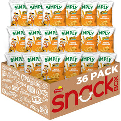 Simply Cheetos White Cheddar puffs in a bag for easy snacking