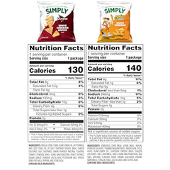 Simply Doritos White Cheddar Nacho chips bag, crisp, party-ready crunch.