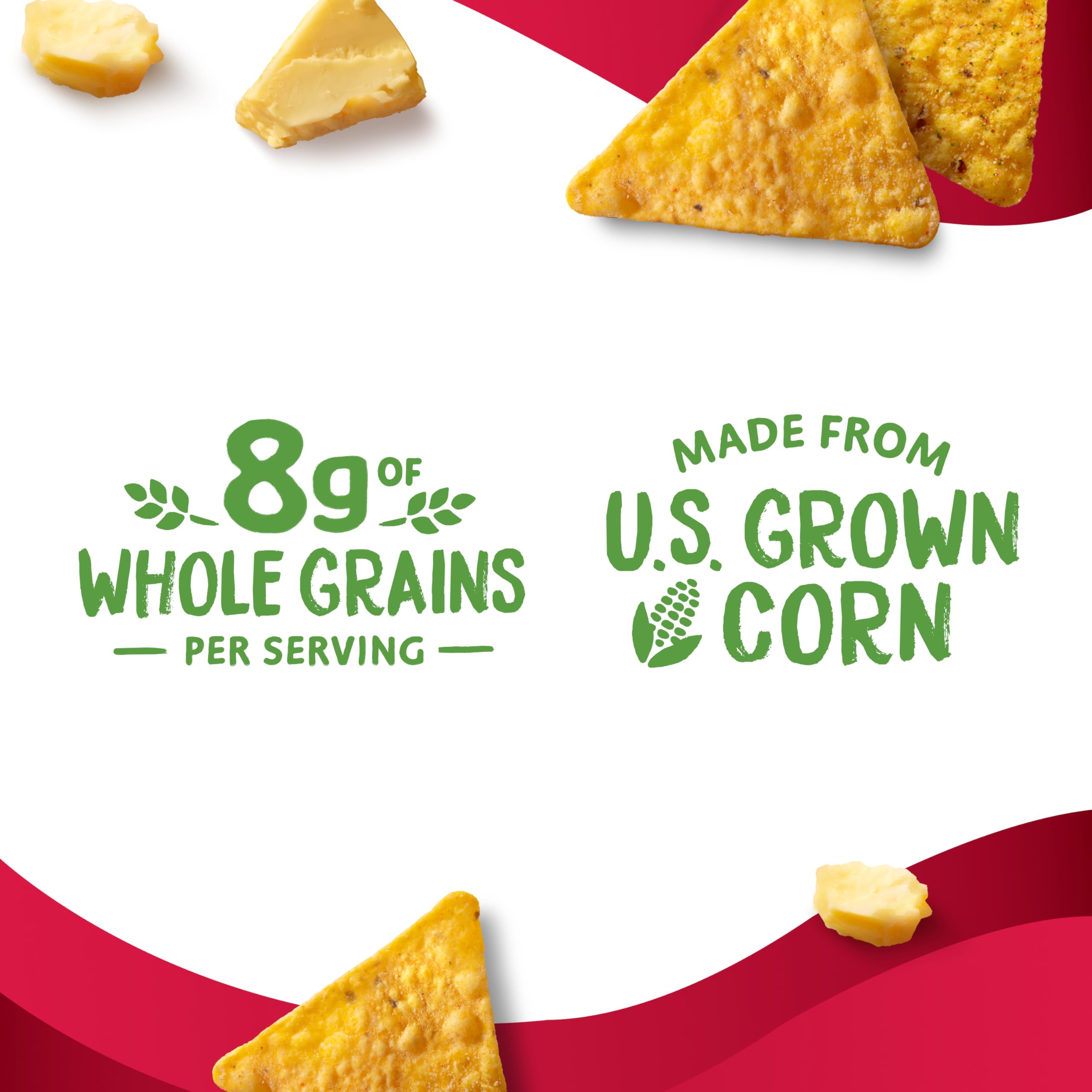 Simply Doritos White Cheddar Nacho close-up, crisp texture and aroma.