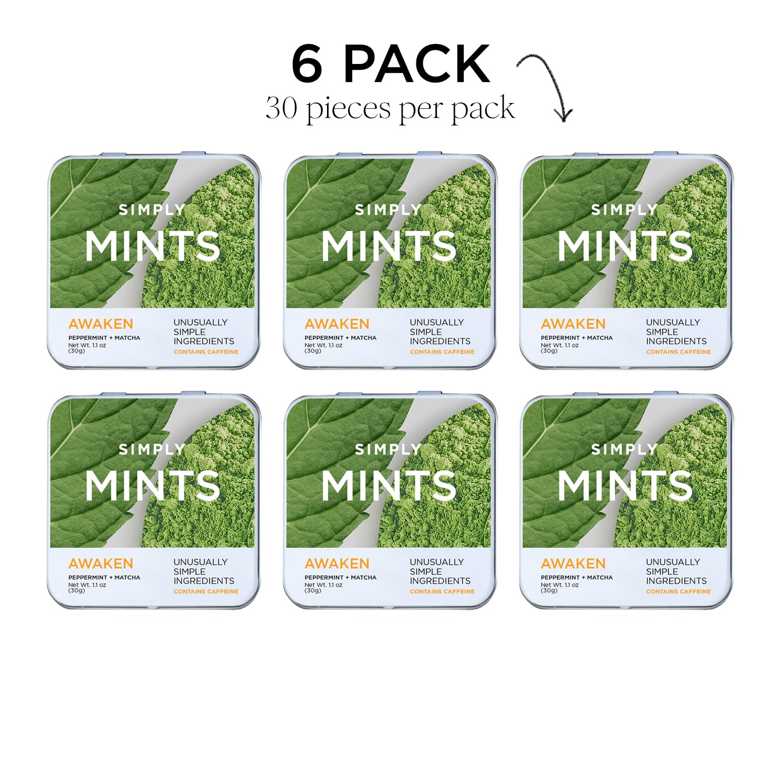 Lifestyle shot suggesting energy and freshness from Simply Gum mints