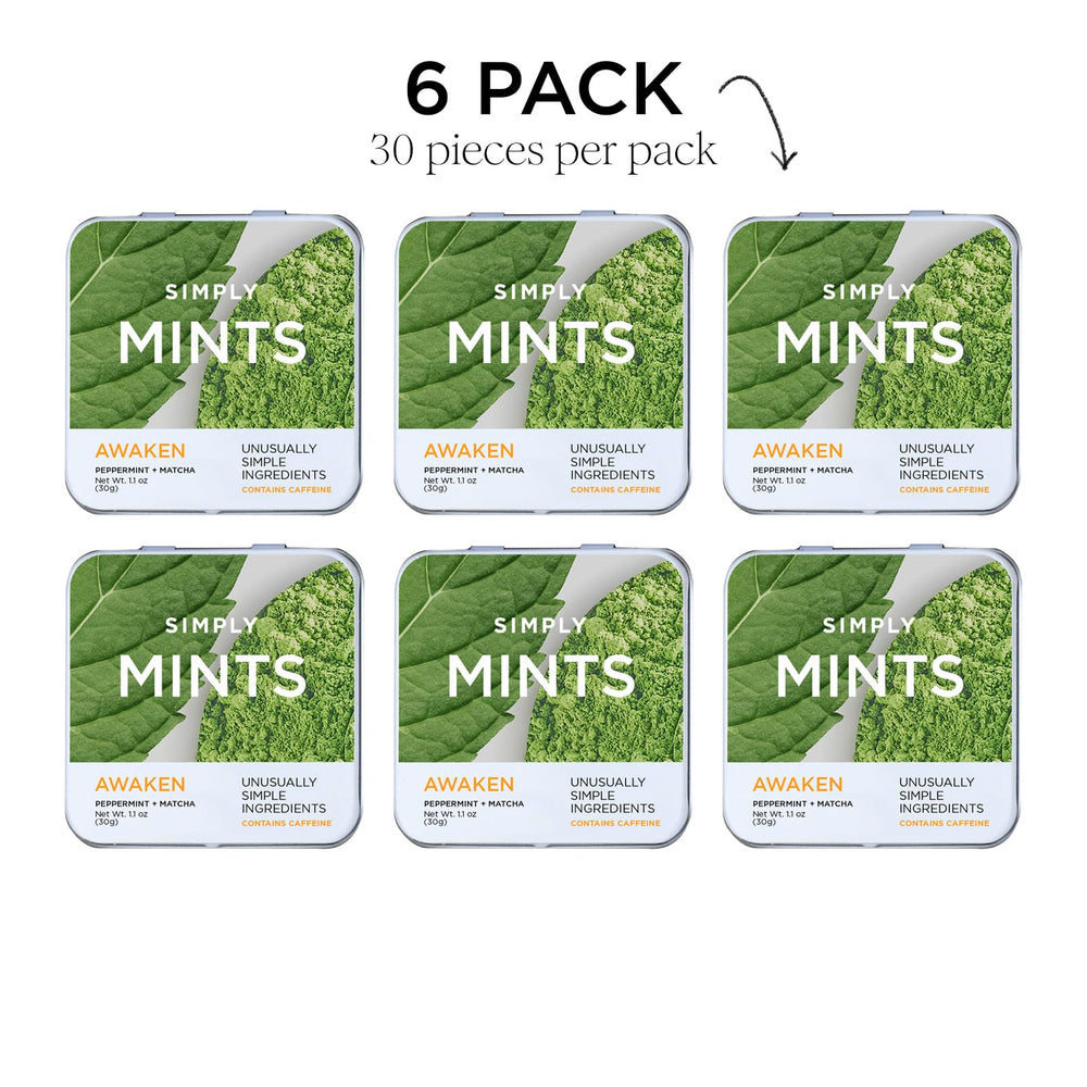 Lifestyle shot suggesting energy and freshness from Simply Gum mints