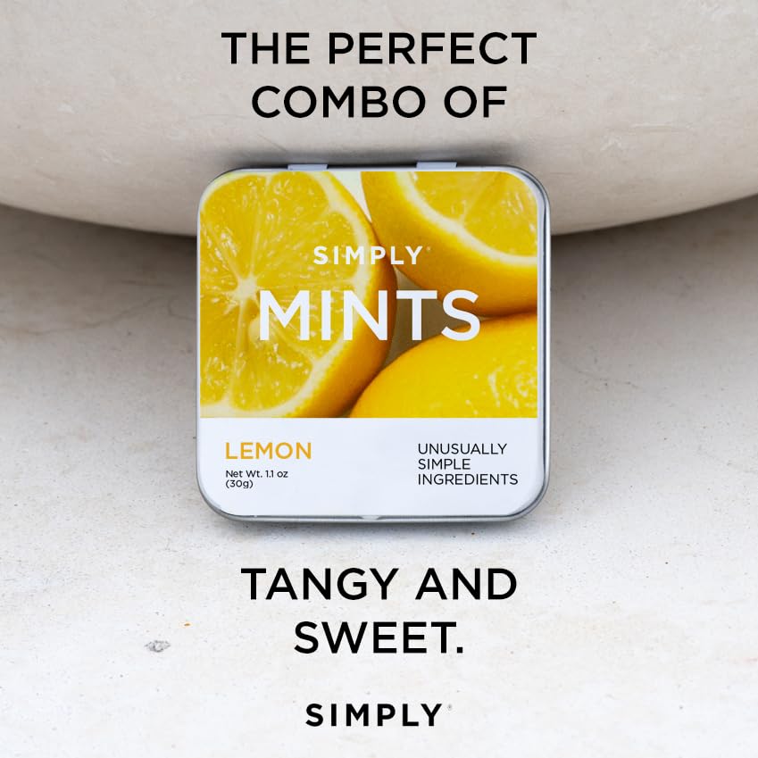Aspartame-free lemon mints offer a clean, straightforward flavor