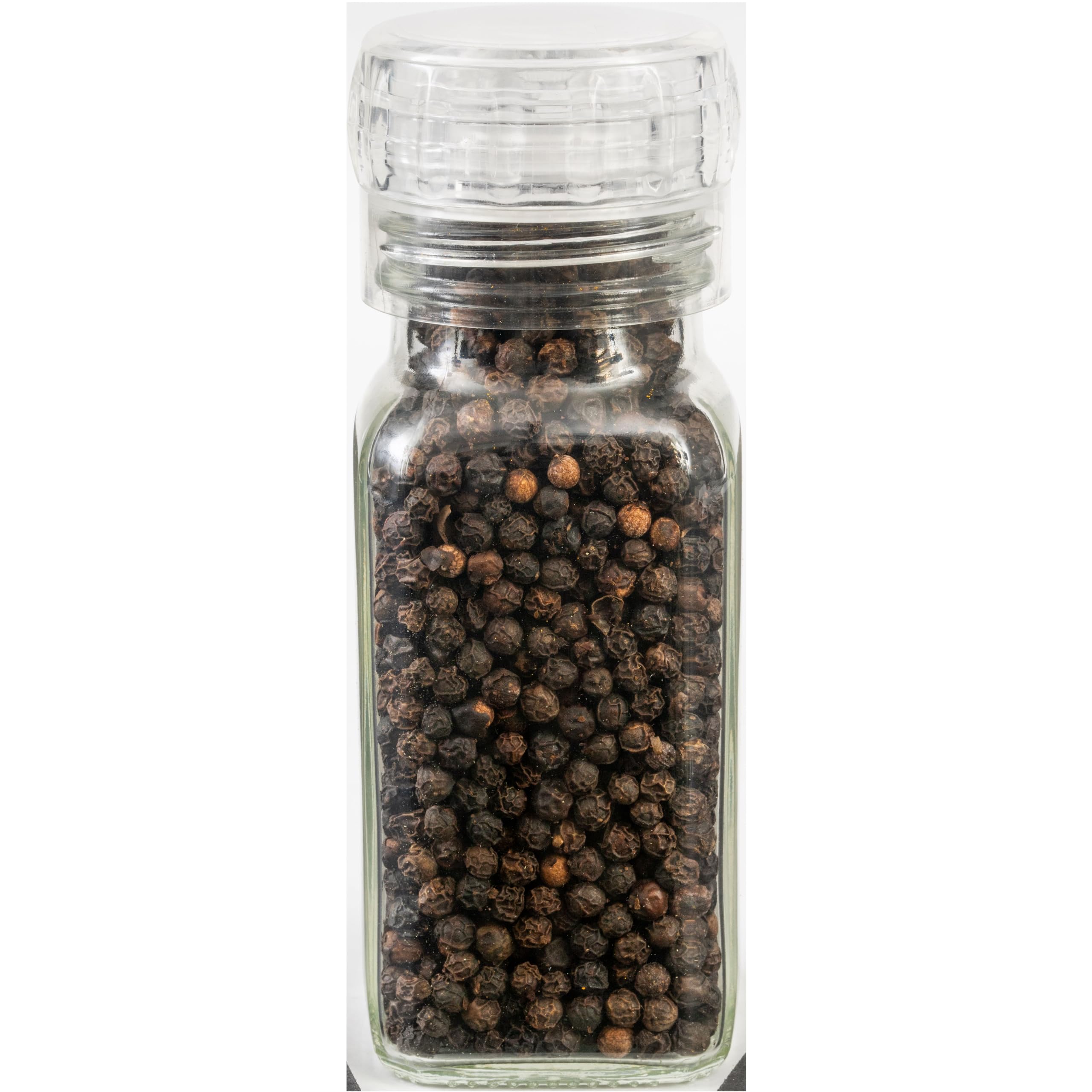 Simply Organic Daily Grind grinder top in action, delivering fresh pepper with every turn.