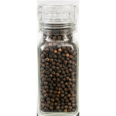 Simply Organic Daily Grind grinder top in action, delivering fresh pepper with every turn.