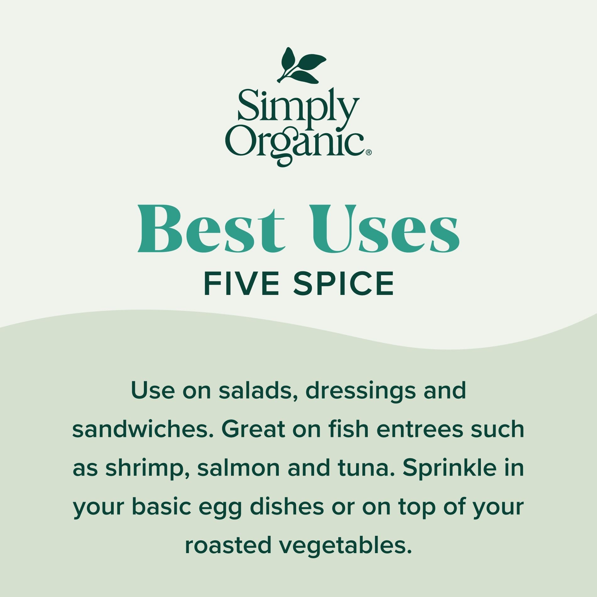 Simply Organic Five Spice Powder on pantry shelf for everyday meals.