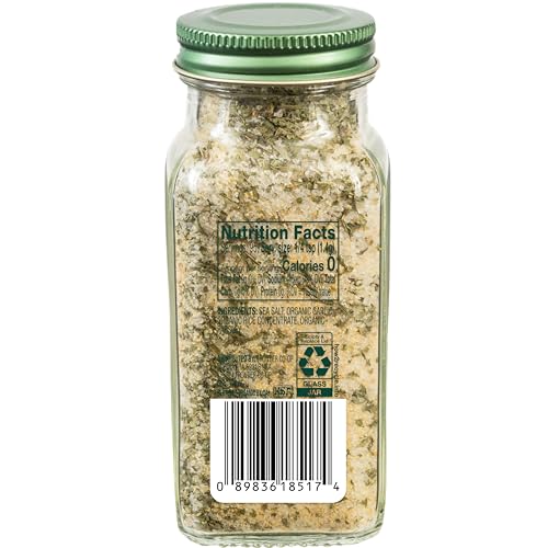 Simply Organic Garlic Salt packaging and label highlight organic certification and sustainability