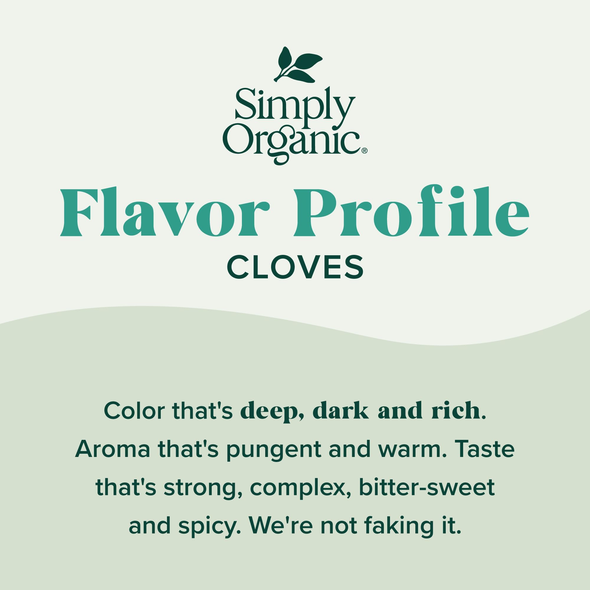Simply Organic Ground Cloves baking shot for cookies and cakes