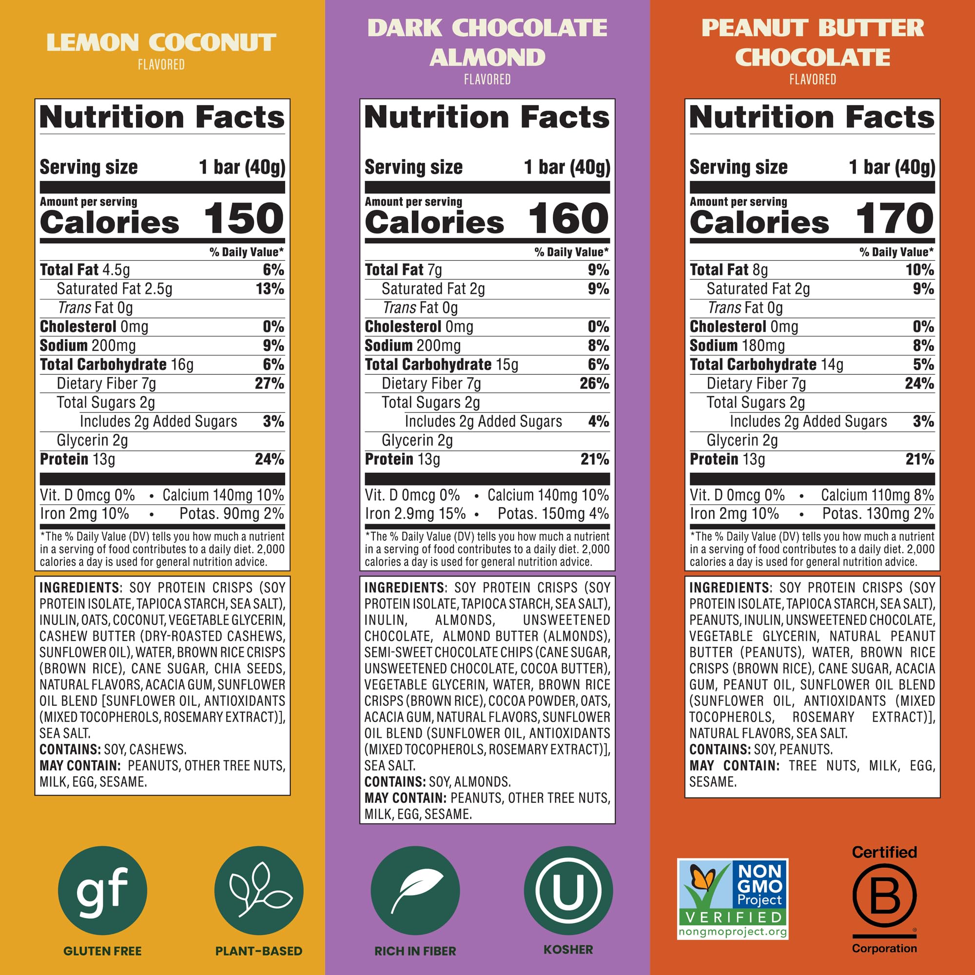 Simply Protein Crispy Bars Lemon Coconut, lighter plant-based protein choice