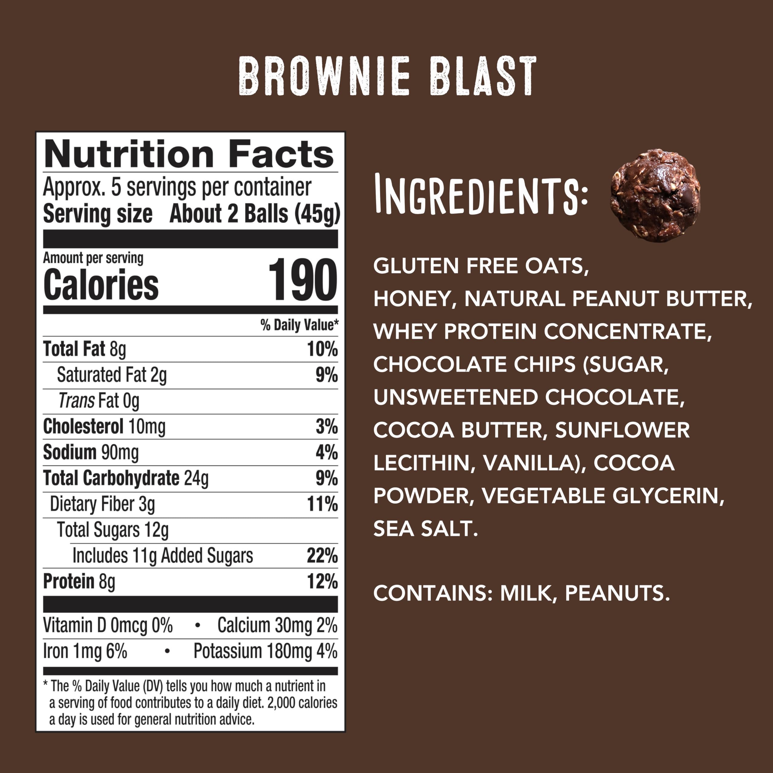 SimplyFUEL 8g protein per serving close-up highlights a satisfying real-food boost.