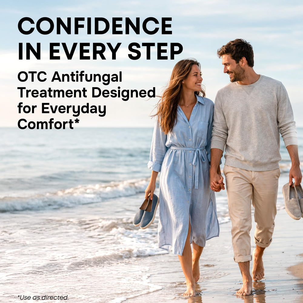 SimplyVital Clotrimazole 1% label highlights trusted, US-made antifungal formula.
