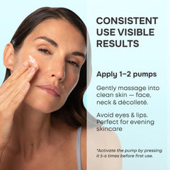 SimplyVital Collagen Retinol Hyaluronic Serum texture swatch reveals a silky, quick-absorbing feel.