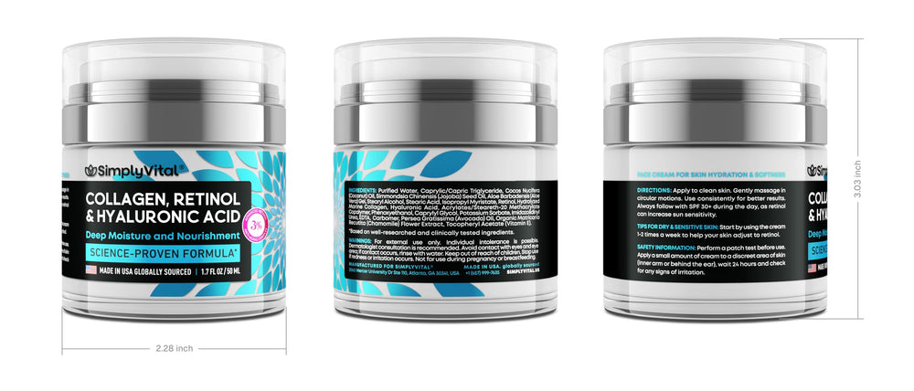Versatile SimplyVital skincare suitable for both men and women.