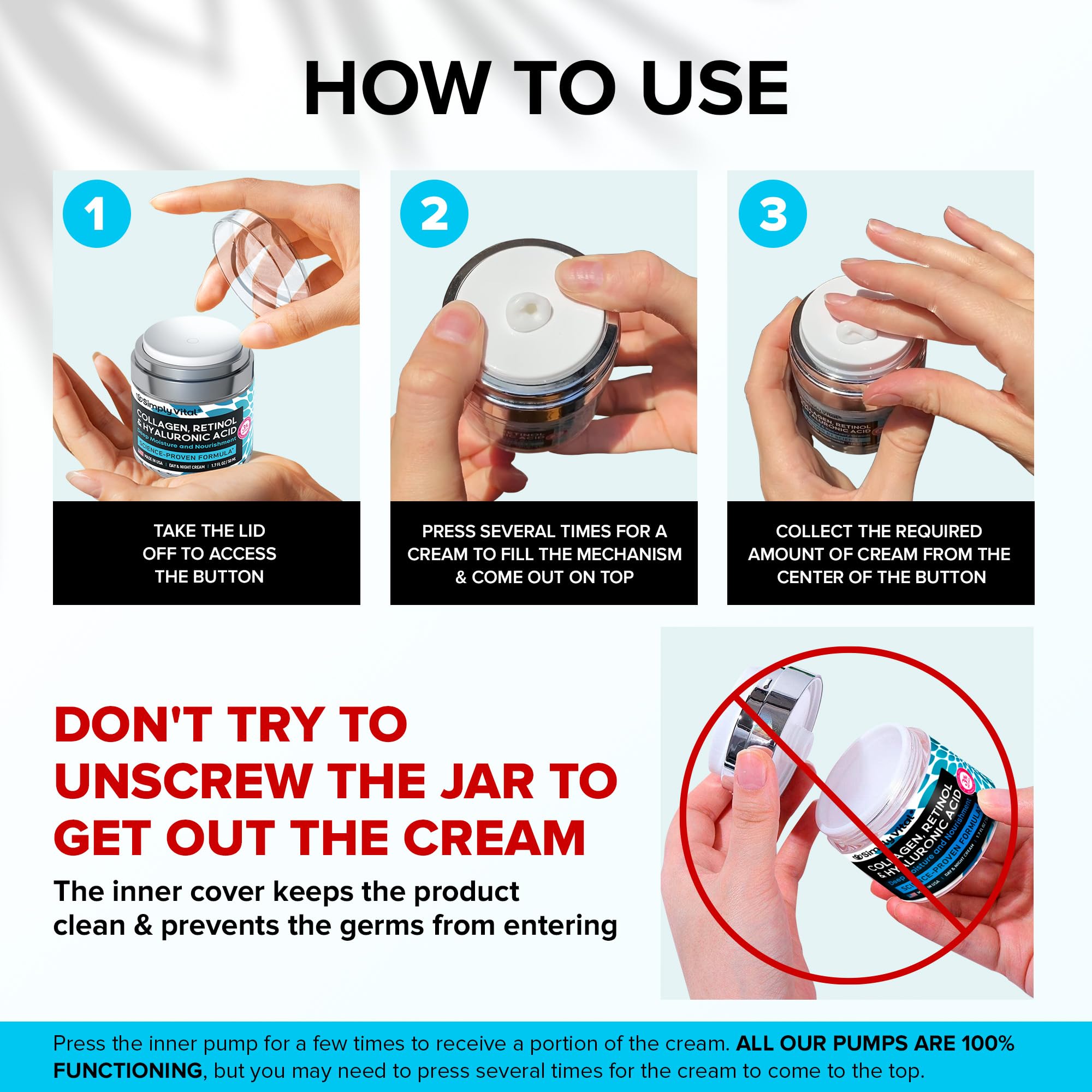 SimplyVital unisex skincare cream applied to face for daily care