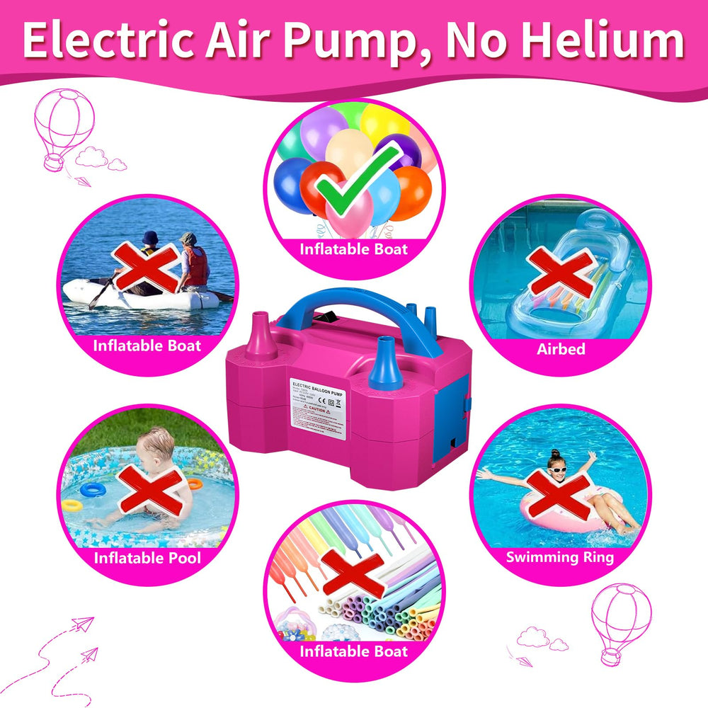 SINBEE electric pump is ideal for outdoor party decorations and celebrations.