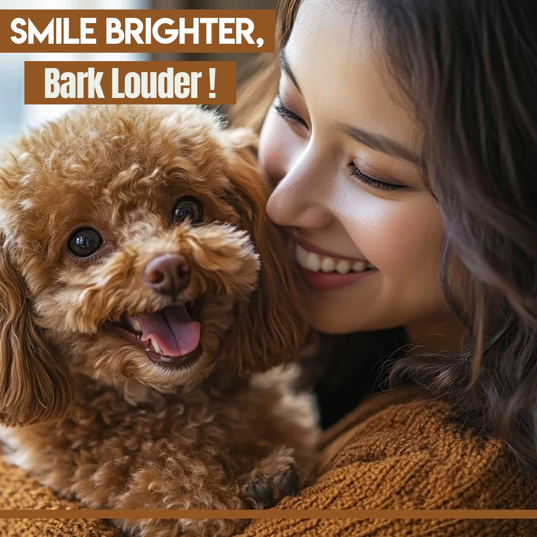 Happy dog after adding PawBright Dental Plus to water