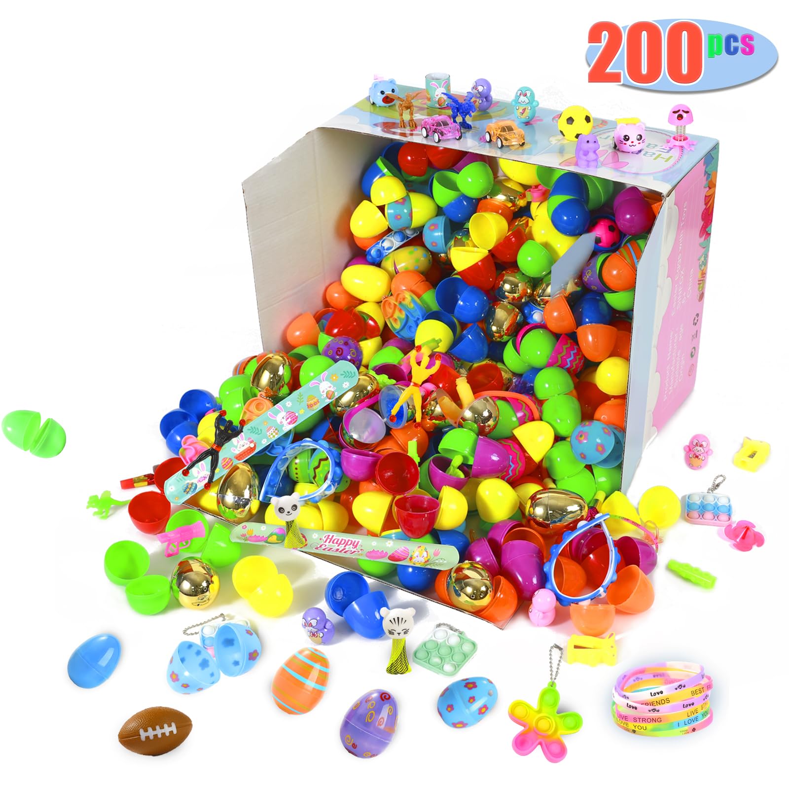 SINFOX eco-friendly plastic shells with bright colors for outdoor Easter hunts