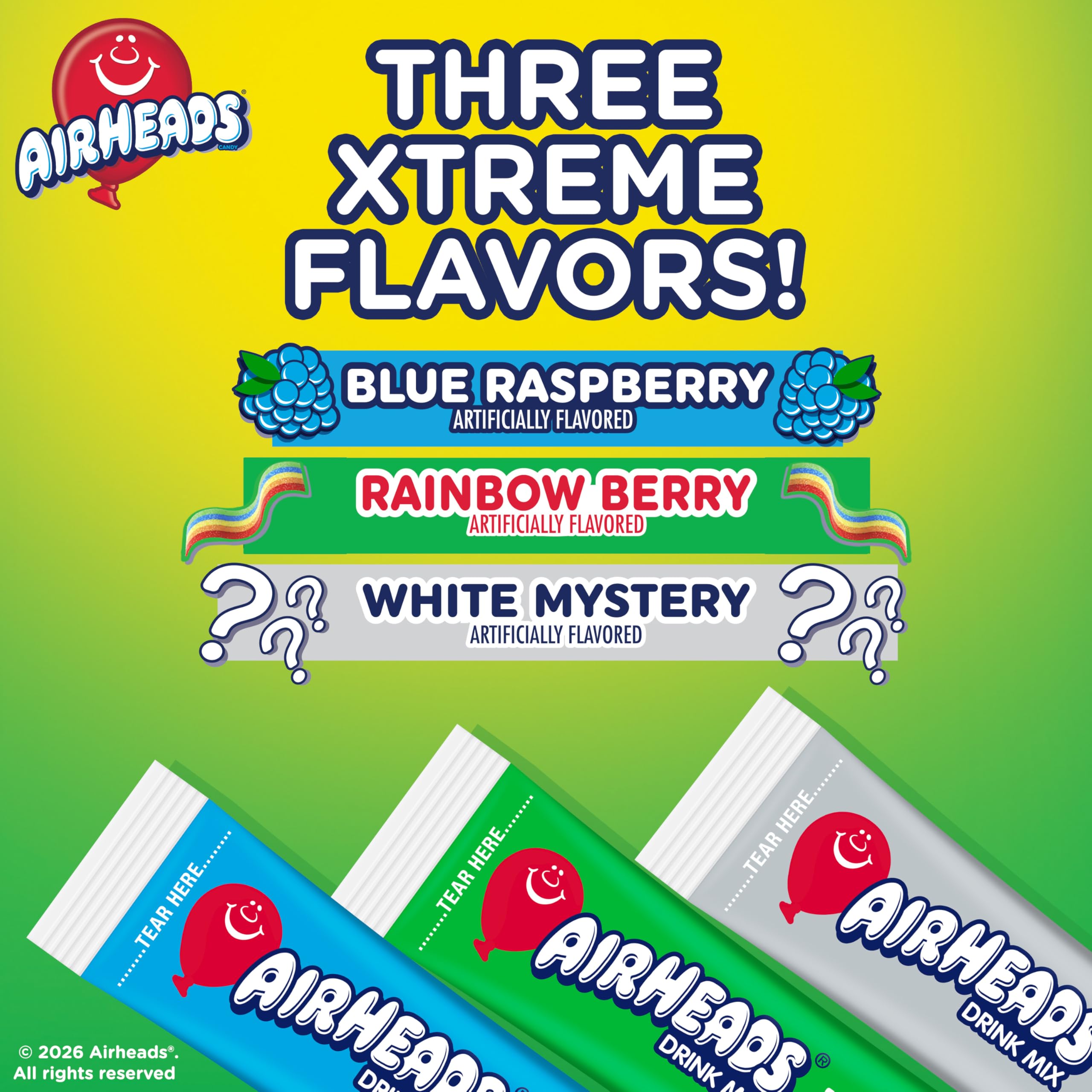 Front view of the Airheads Xtreme variety pack