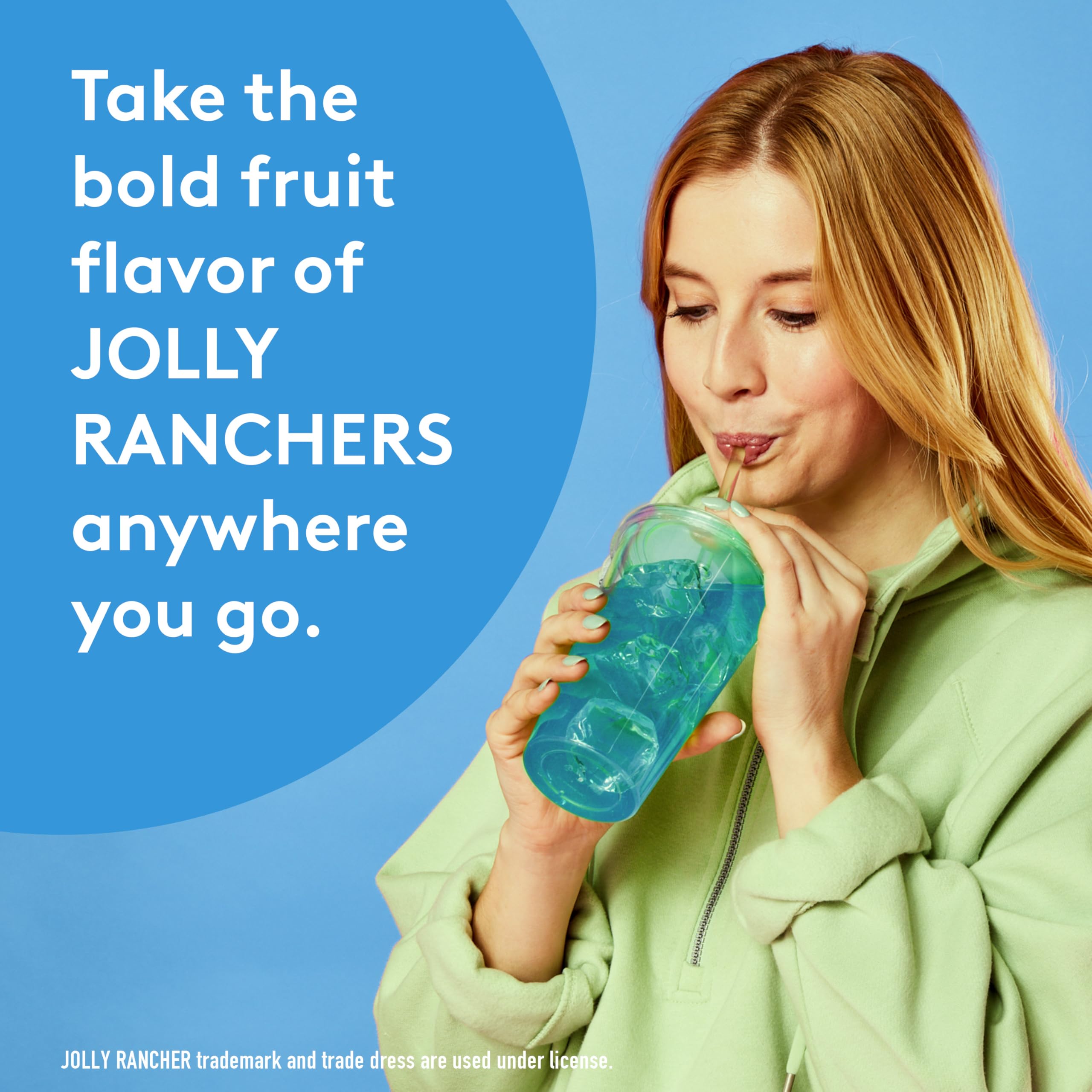 12-box set packaging for convenient everyday flavor from Jolly Rancher Singles-To-Go.