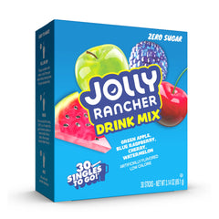 Singles To Go Jolly Rancher Green Apple stick for on-the-go hydration with bold flavor.