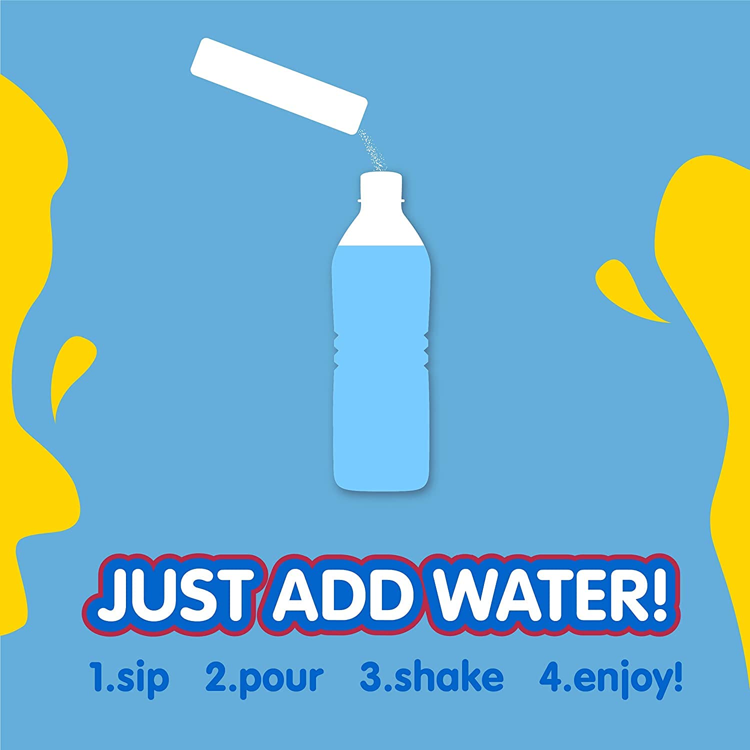 SINGLES TO GO Starburst Blue Raspberry flavor twist adds excitement to plain water.