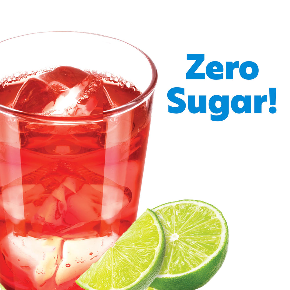 SINGLES TO GO Strawberry Limeade packets brighten water during travel.