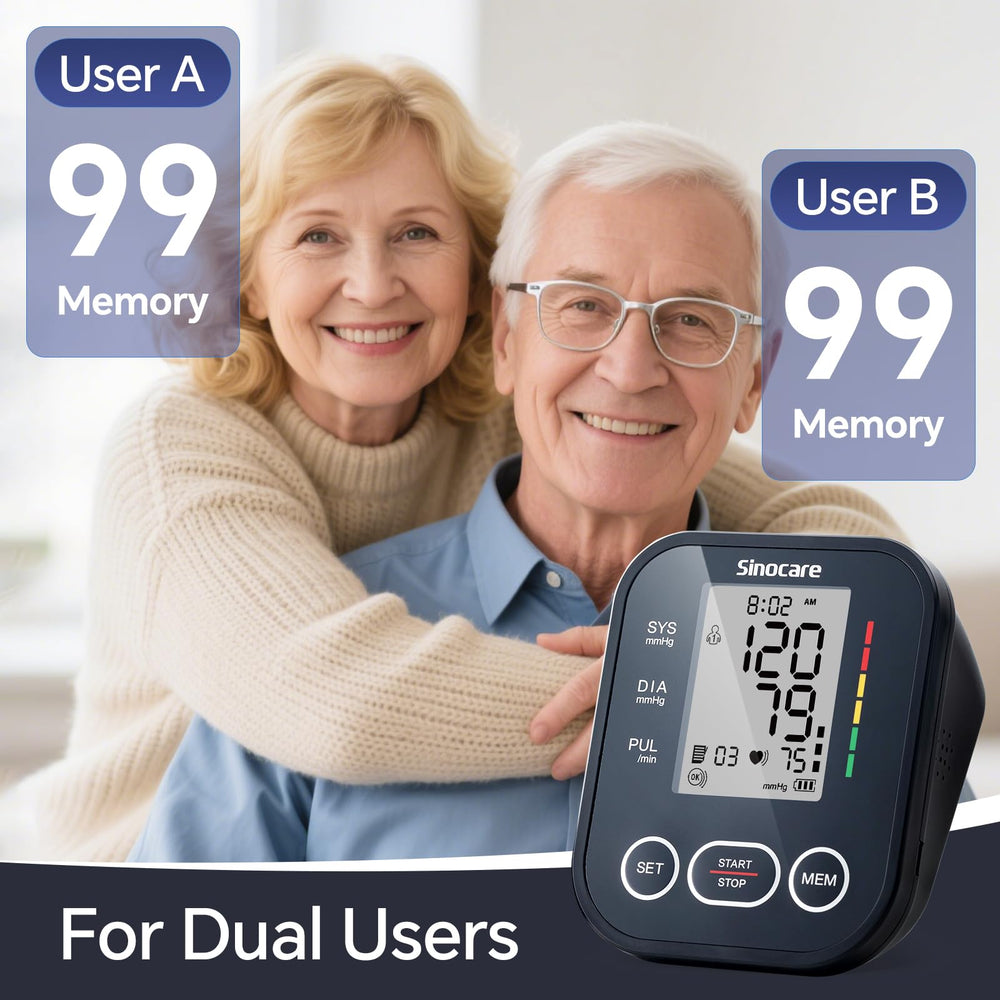 Sinocare blood pressure monitor power options offer flexible at-home charging