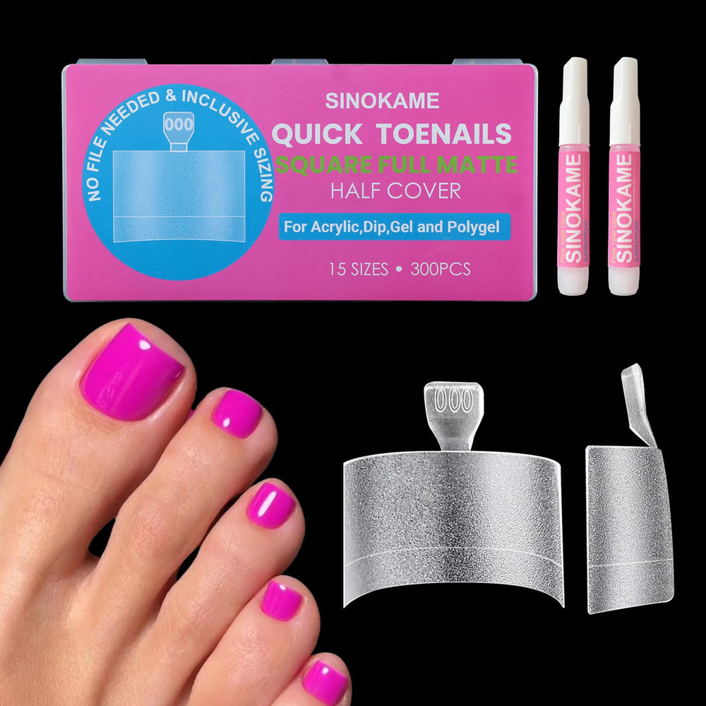SINOKAME toe tips in 15 sizes for precise at-home pedicures