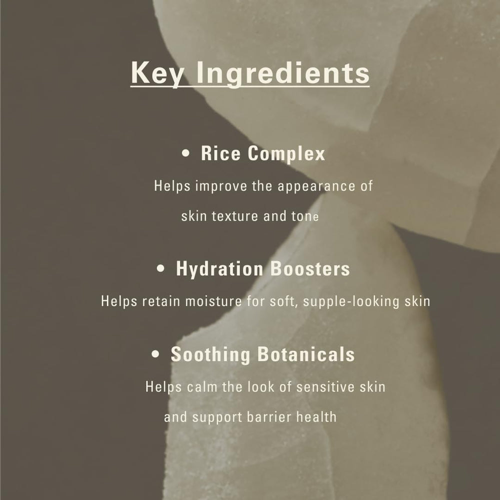 SIOT Rice Jam Mask ingredients visual, highlighting natural Icheon rice nourishment