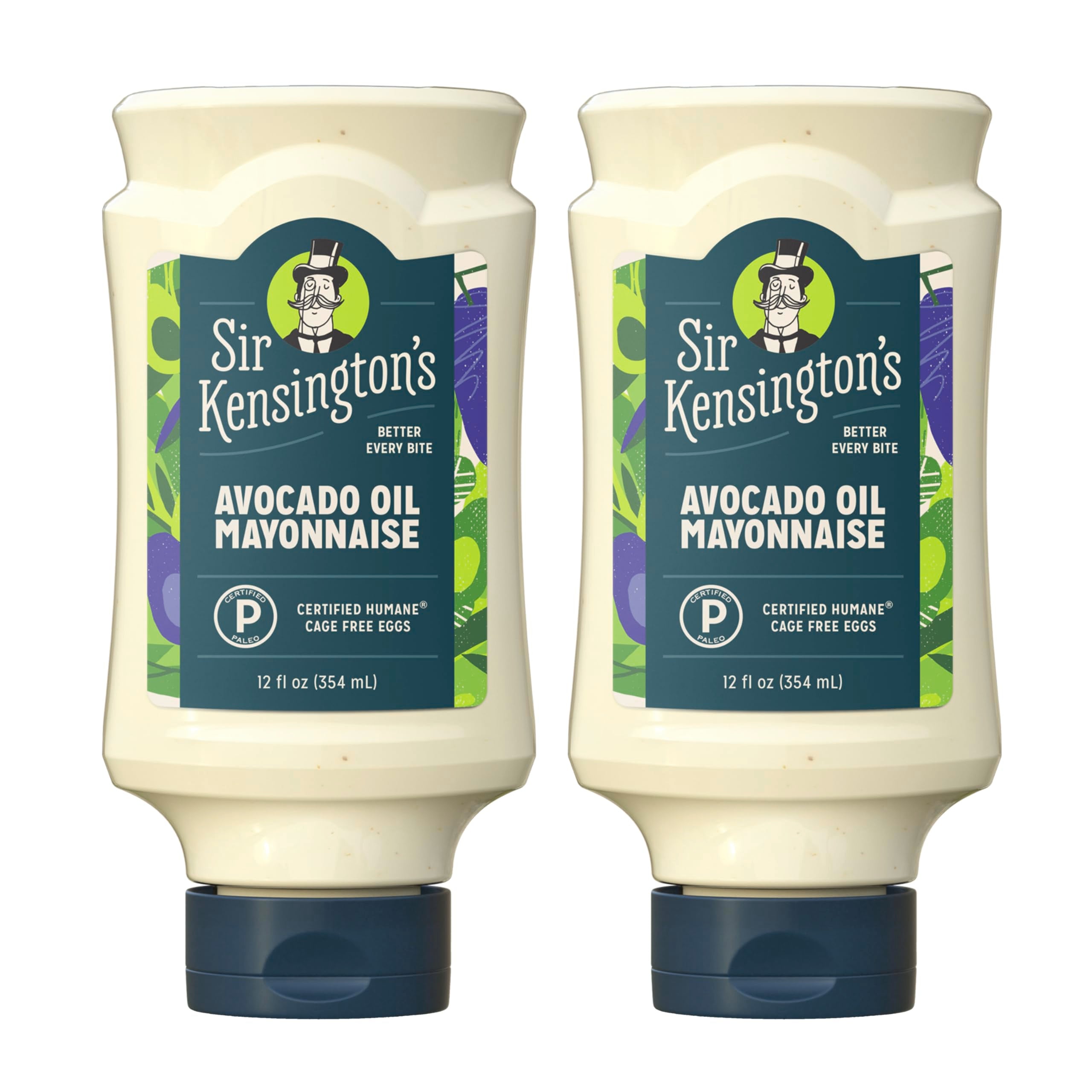 Sir Kensington's Avocado Oil Mayo bottle highlights premium ingredients and a rich, tangy finish.