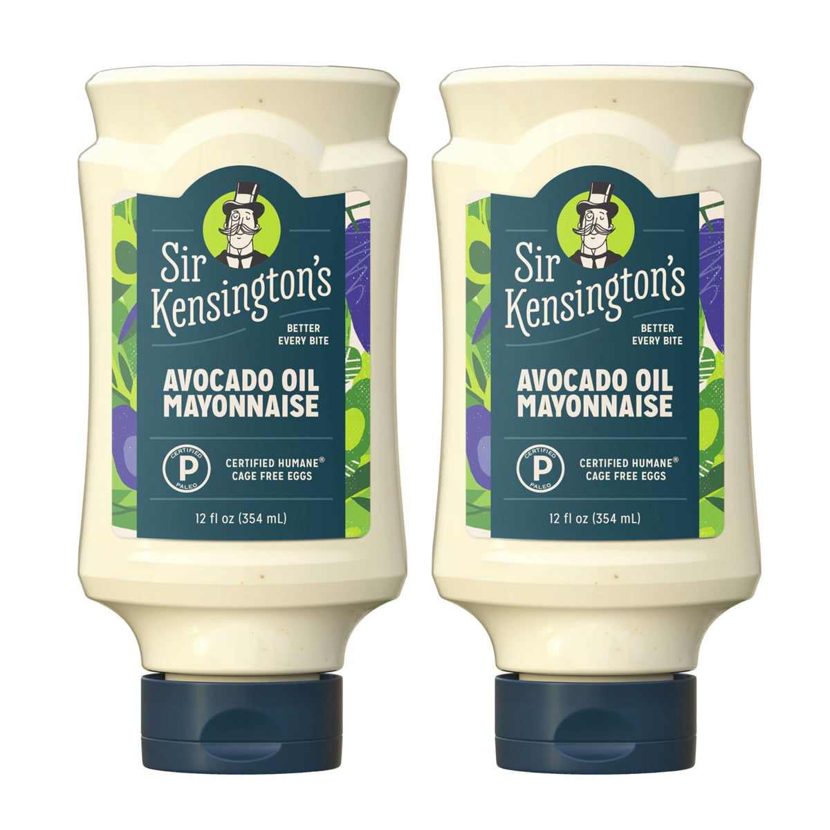 Sir Kensington's Avocado Oil Mayo bottle highlights premium ingredients and a rich, tangy finish.
