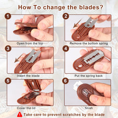 Sis-YaoLan Bread Lame includes five blades for versatile scoring options