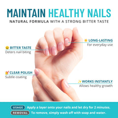 SISQUOC HEALTHCARE Stop Nail Biting brush applying deterrent layer