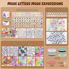 Sistenia alphabet beads with letters for personalized jewelry.