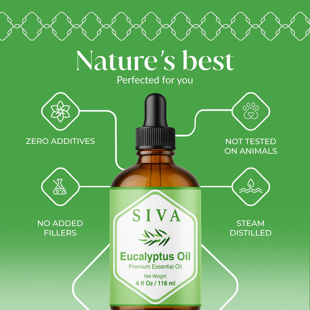 SIVA Eucalyptus oil in a diffuser for a fresh, uplifting atmosphere