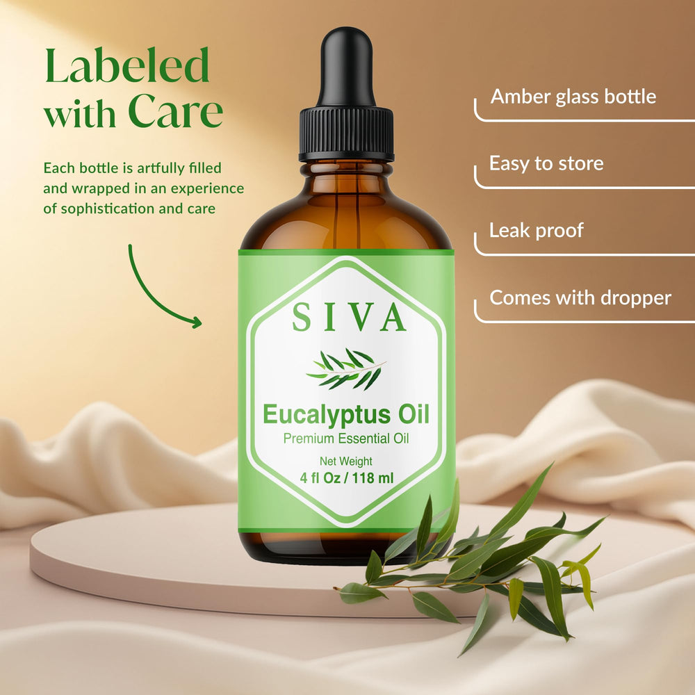 SIVA Eucalyptus oil massaged into the scalp for hair care
