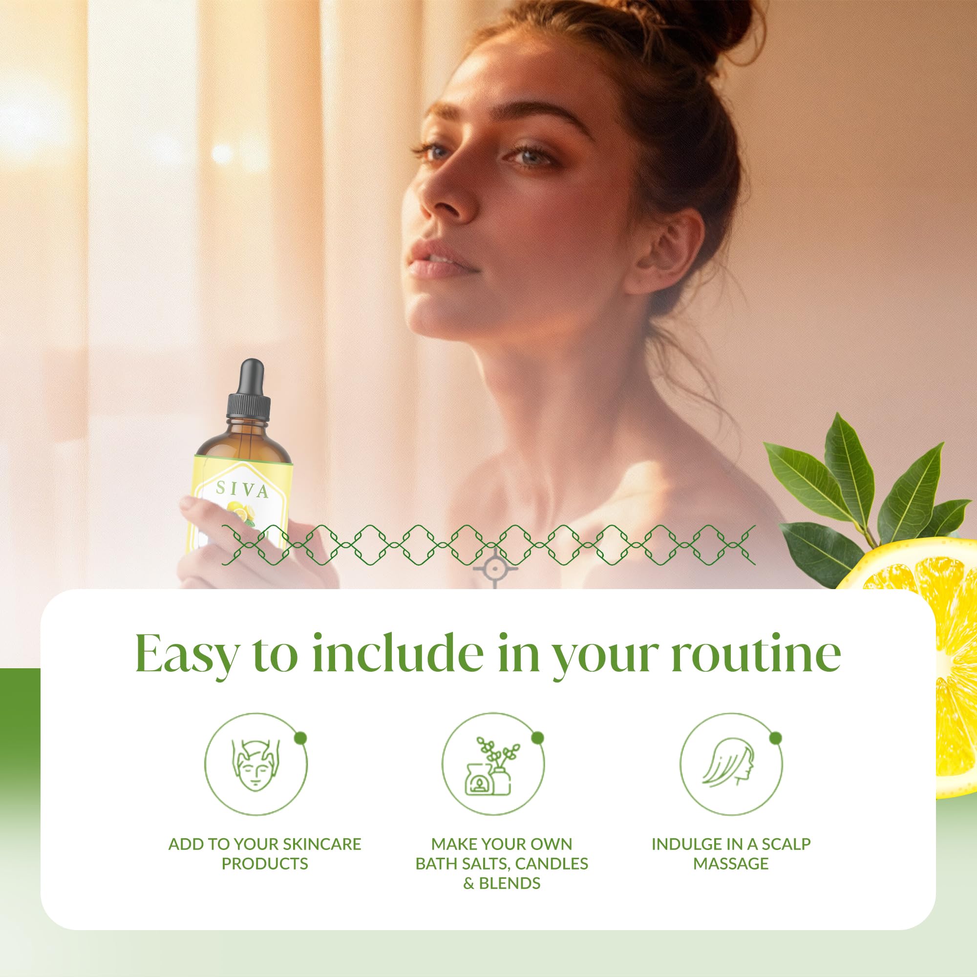 Lemon oil used in candles and soaps for natural fragrance
