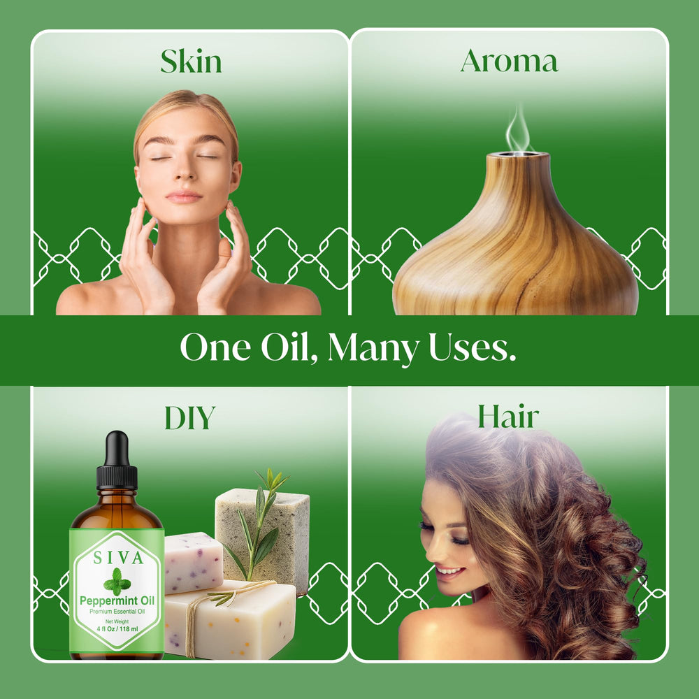 SIVA Peppermint Oil multi-use for soaps, candles, and baths.