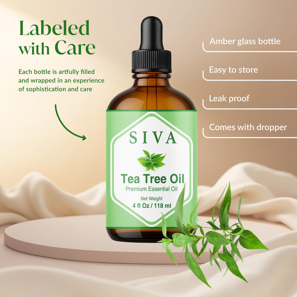 SIVA Tea Tree Oil used on nails and cuticles for DIY care