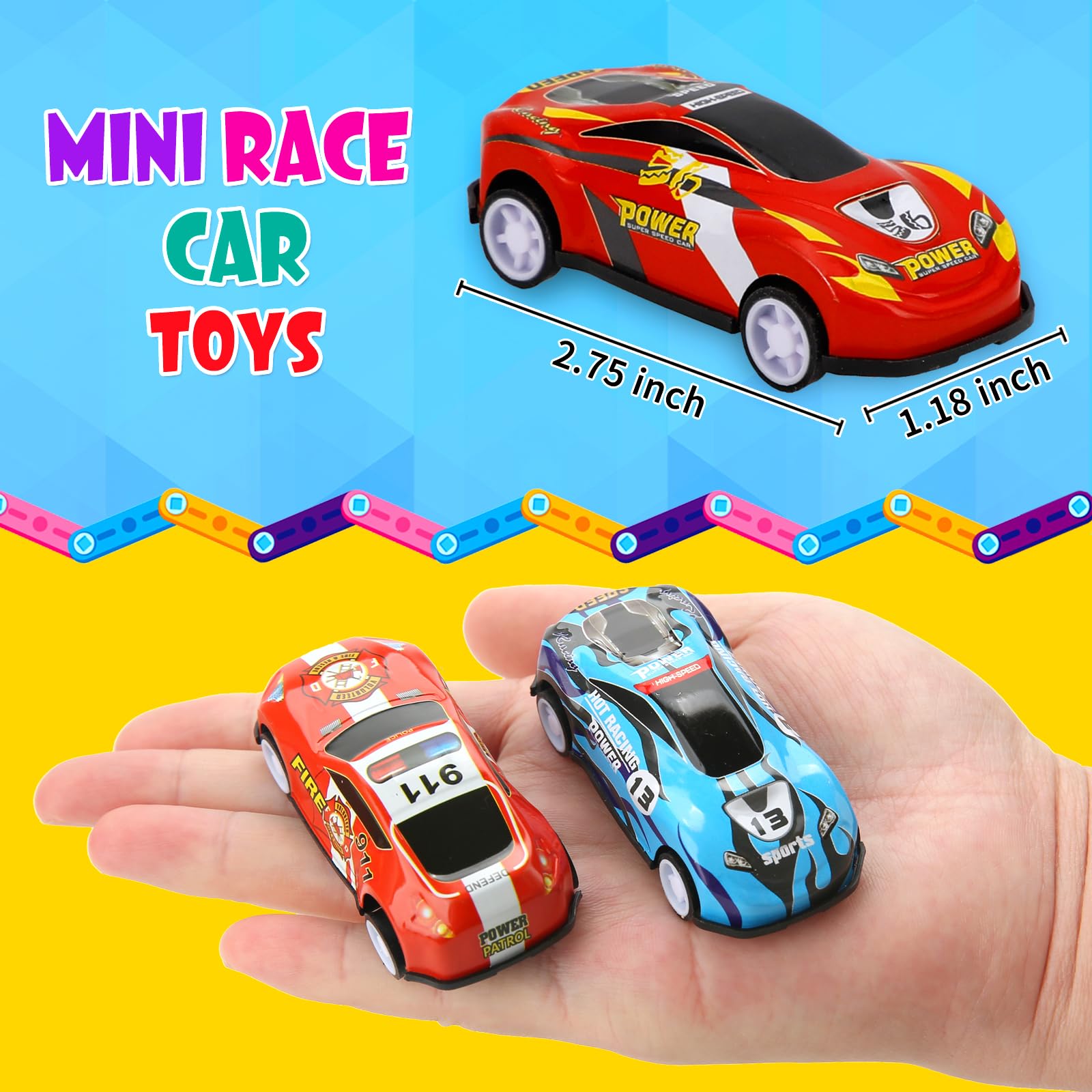Siwarm Christmas stocking stuffers mini cars brighten gifts with playful colors.