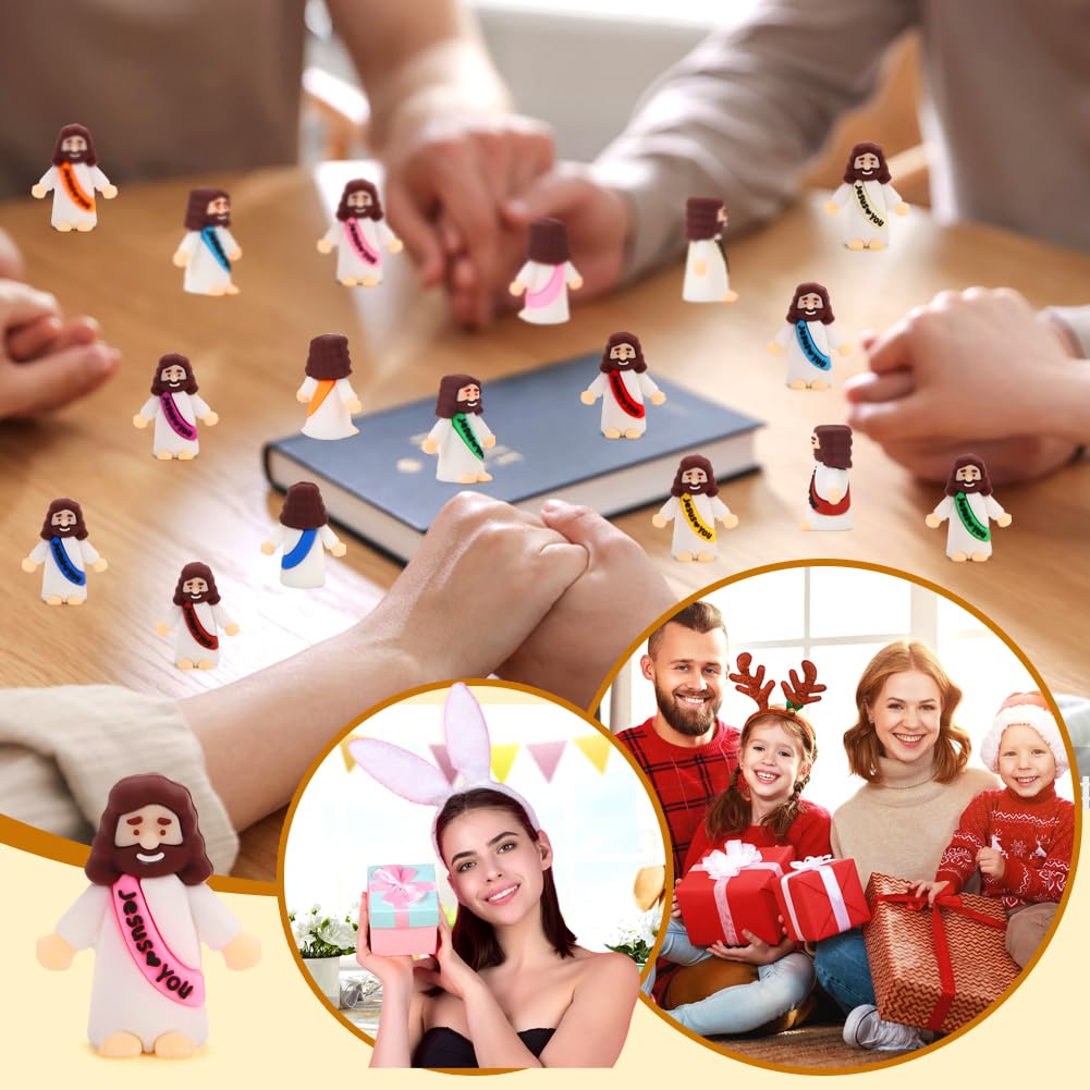 Siwarm Jesus figure dolls, ideal as Christian gifts at services.