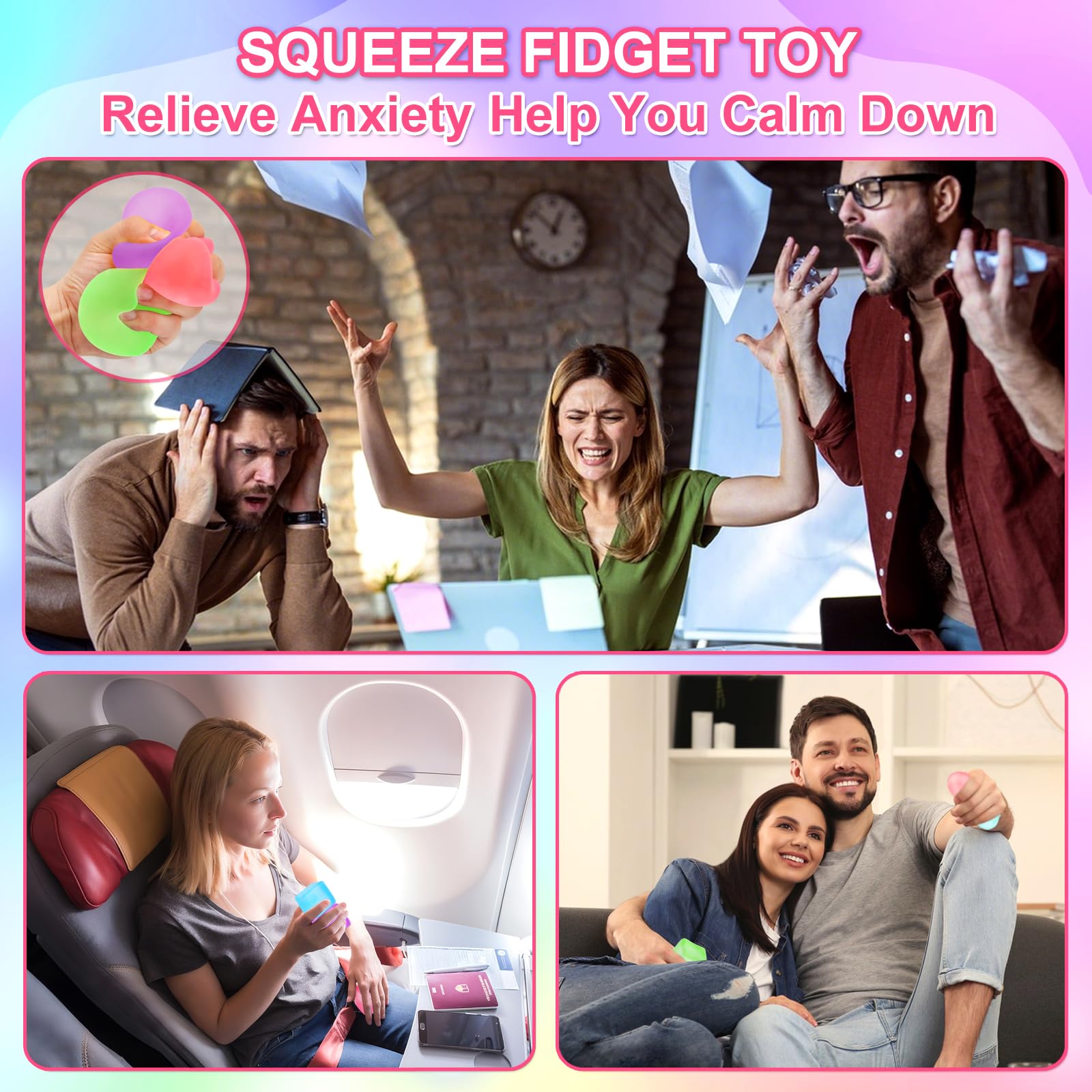 Siwarm portable stress cubes ideal for desks or bags.