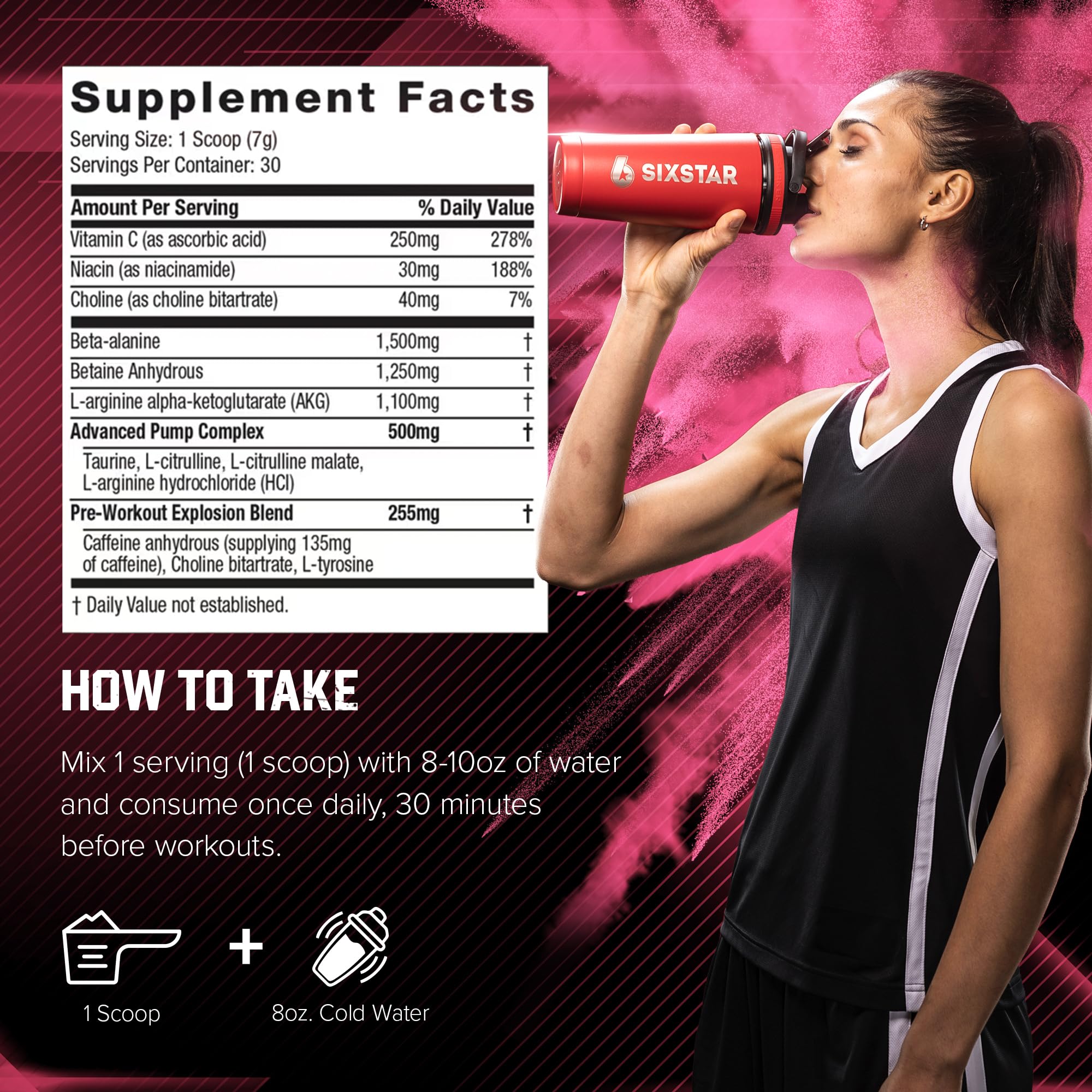 Six Star Electrolyte Matrix shot showing hydration during workouts.