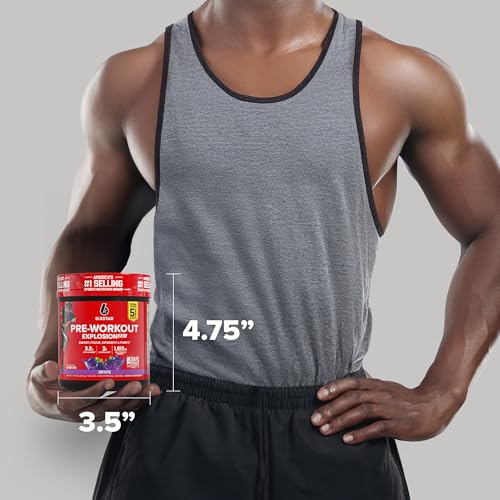 Six Star Explosion grape serving setup inspires ready-to-workout preparation.