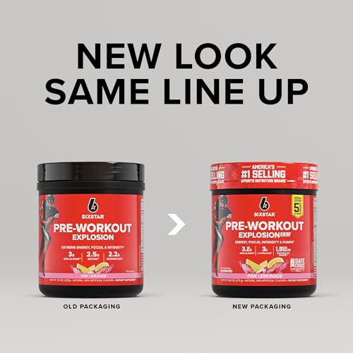 Six Star pre-workout scoop dispensing for precise one- or two-scoop servings.
