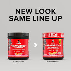 Six Star pre-workout scoop dispensing for precise one- or two-scoop servings.